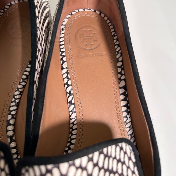 Tory Burch Pascal Loafers- black and white snake skin - Picture 5 of 8